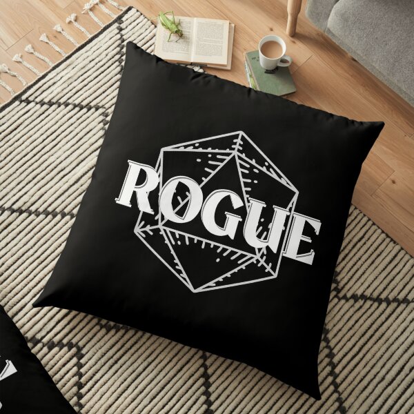 Download "Dnd Rogue Class Symbol D20 Print" Floor Pillow by ...