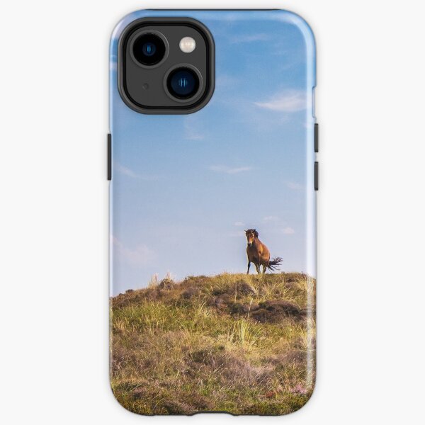 Wild horse on a hill iPhone Tough Case