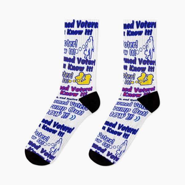 Aperçu de l'œuvre Wacky & Fun «ÉLECTEURS INFORMÉS! VOUS LE SAVEZ!… »Vêtements et accessoires créée et vendue par Joanenices.