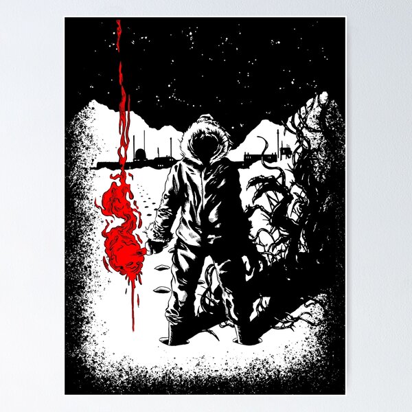 THE THING (1982) John Carpenter ART PRINT Kurt Russell VIDEOGAME R.J.  MacReady!