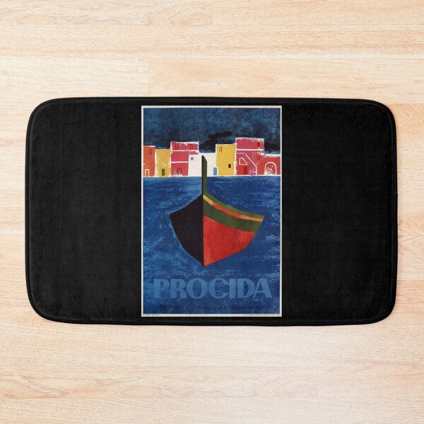 Item preview, Procida retro poster designed and sold by CorasPosters.