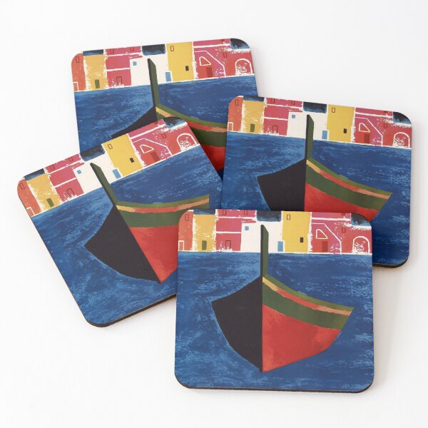Item preview, Procida retro poster designed and sold by CorasPosters.