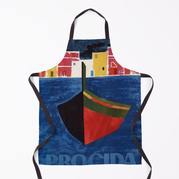 Item preview, Procida retro poster designed and sold by CorasPosters.