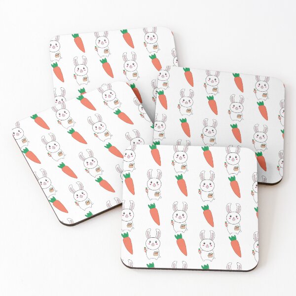 Item preview, adorable rabbit and carrot pattern design designed and sold by kmario.