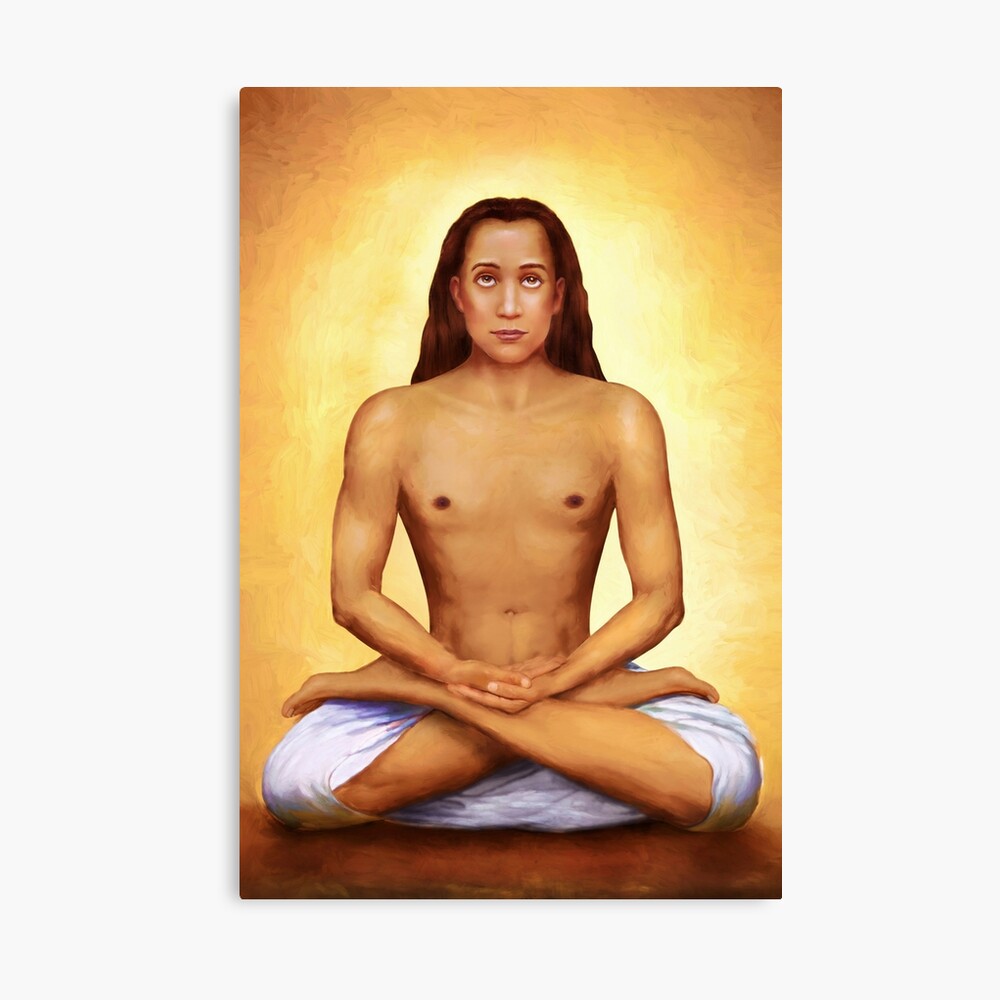 Mahavatar Babaji In Lotus Yoga Posture, Beaming Golden Light. Mahavatar Babaji In Lotus Yoga Posture, Beaming Golden Light.