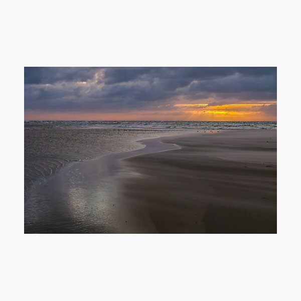 Sunrise over the ocean at the northern tip of Denmark Photographic Print