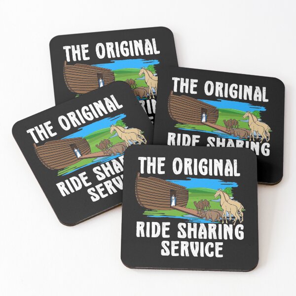 Item preview, Original Ride Sharing Noah on his Ark Funny Christian designed and sold by Gold Wings Tees.