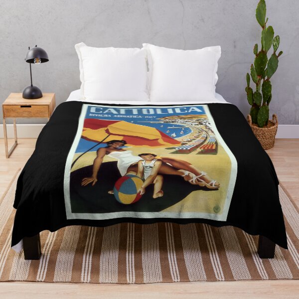 Item preview, Cattolica retro poster designed and sold by CorasPosters.