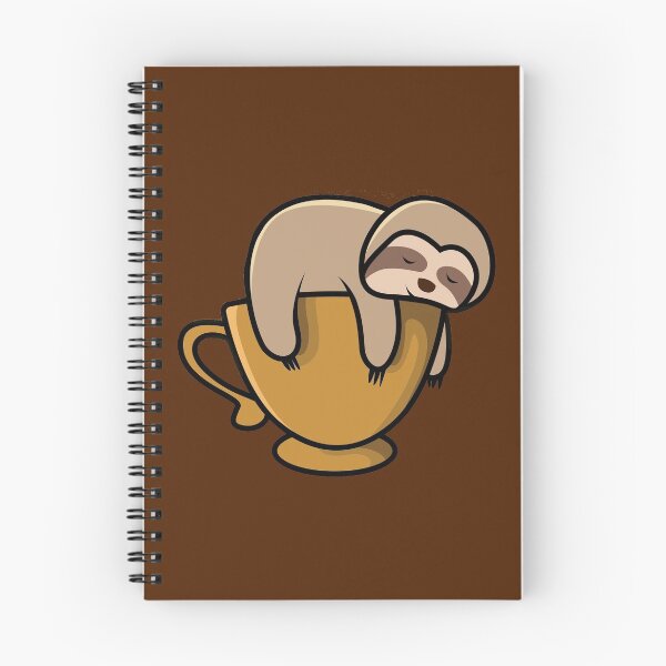 Item preview, HATE MORNINGS, LOVE COFFEE, SLEEPY SLOTH designed and sold by Danicus666.