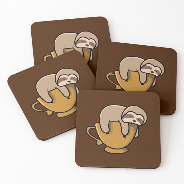 Item preview, HATE MORNINGS, LOVE COFFEE, SLEEPY SLOTH designed and sold by Danicus666.