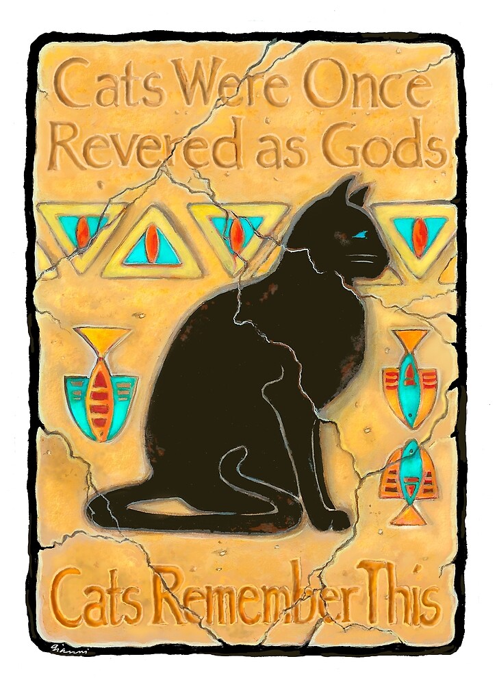 "Copy of Cats Were Once Revered As Gods" by Lyngianni Redbubble