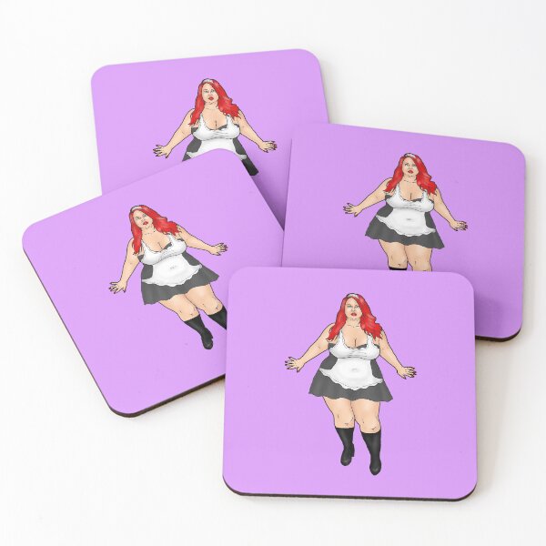 Item preview, BBW housekeeping overweight, red-haired woman designed and sold by PinUpsandPulp.