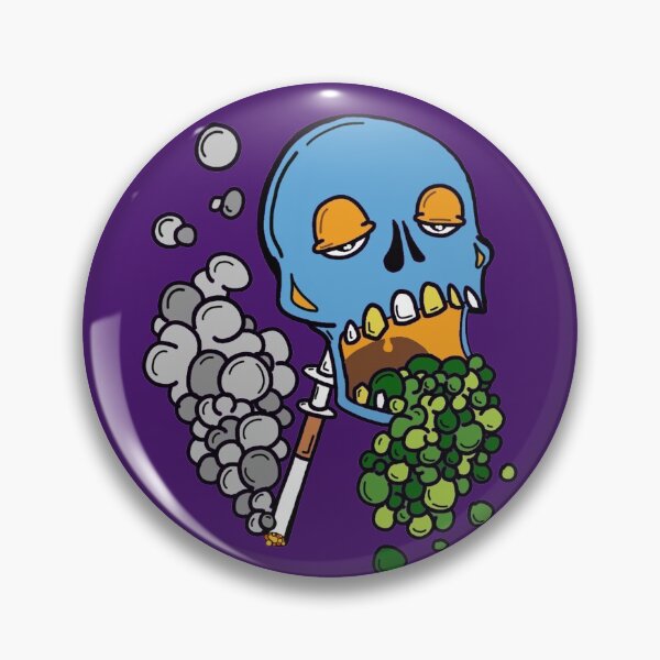 Item preview, Trippy Skull Smoking designed and sold by SantiagoCh.