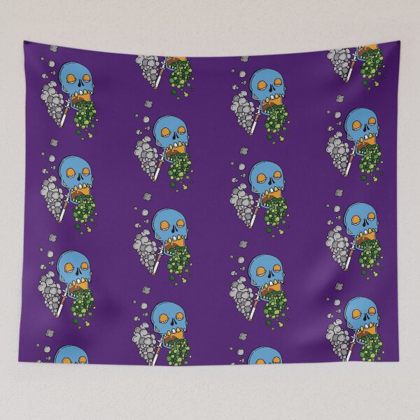 Item preview, Trippy Skull Smoking designed and sold by SantiagoCh.