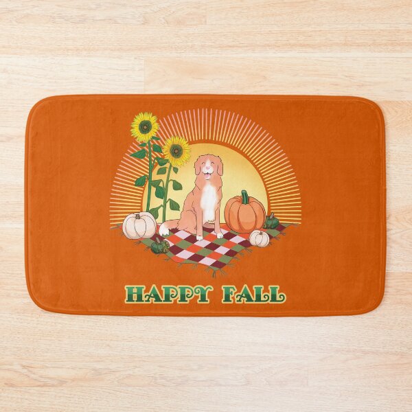 Item preview, Happy Fall - Vintage Style Autumn Toller Design (Pumpkin Spice) designed and sold by BlossomCreative.