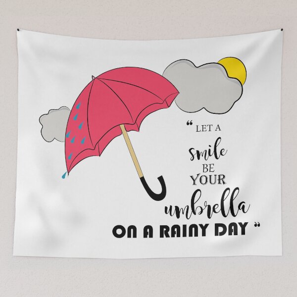 Item preview, let a smile be your umbrella on a rainy day designed and sold by zoughlal.