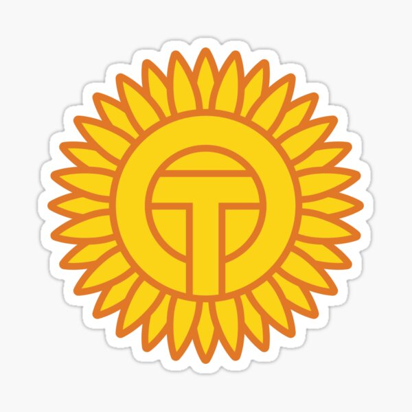 Sunflower Occupational Therapy in Yellow Orange Sticker