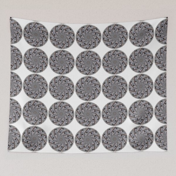 Item preview, Industrial Rivet Dots / Discs Pattern on White designed and sold by TheEditrix.