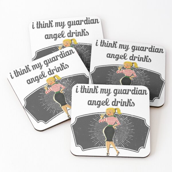 Item preview, I Think My Guardian Angel Drinks designed and sold by andylynns.