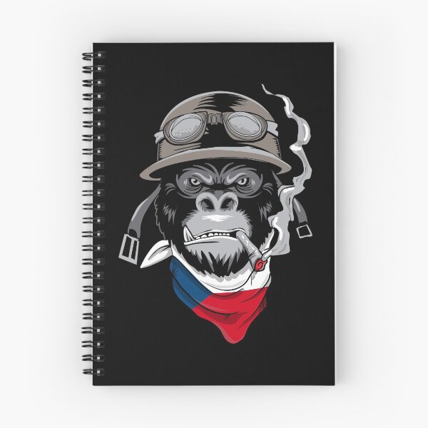 Item preview, Patriotic Czech Motorist Biker Gorilla Flag Of Czech Republic Roots Heritage Nationalism designed and sold by VollLaser.