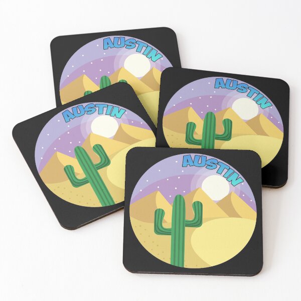Item preview, Austin Texas - Night Sky Cactus designed and sold by GammaGraphics.