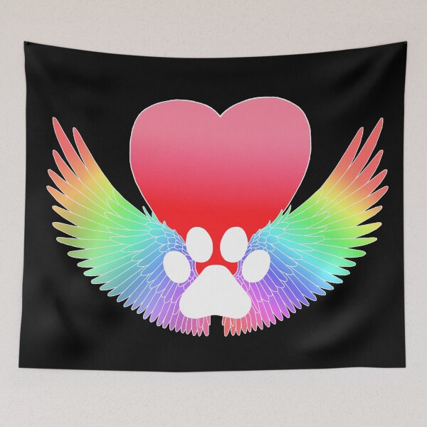 Item preview, Rainbow Bridge Guardian Angel Pawprint  designed and sold by Deborah Camp.