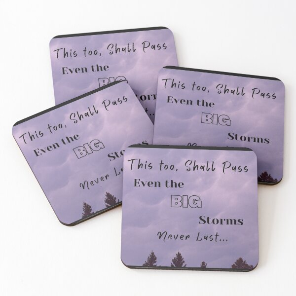 Item preview, This too, Shall Pass Inspirational Quote designed and sold by CharWilcox.