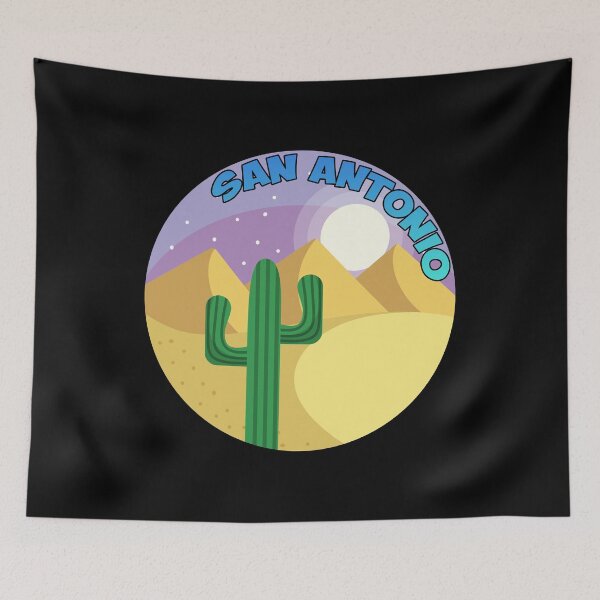 Item preview, San Antonio Texas - Night Sky Cactus designed and sold by GammaGraphics.