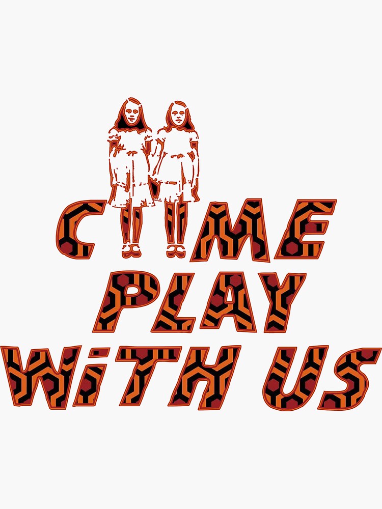 PLAY WITH US" Sticker for Sale by SpiderMartini Redbubble