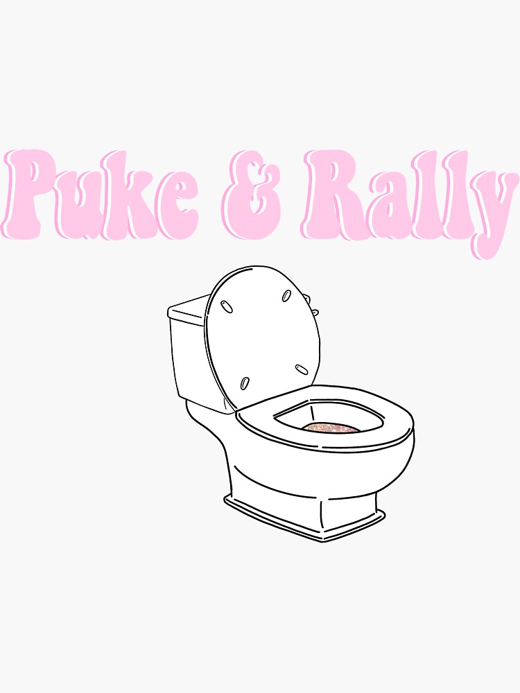 Puke and rally | Sticker