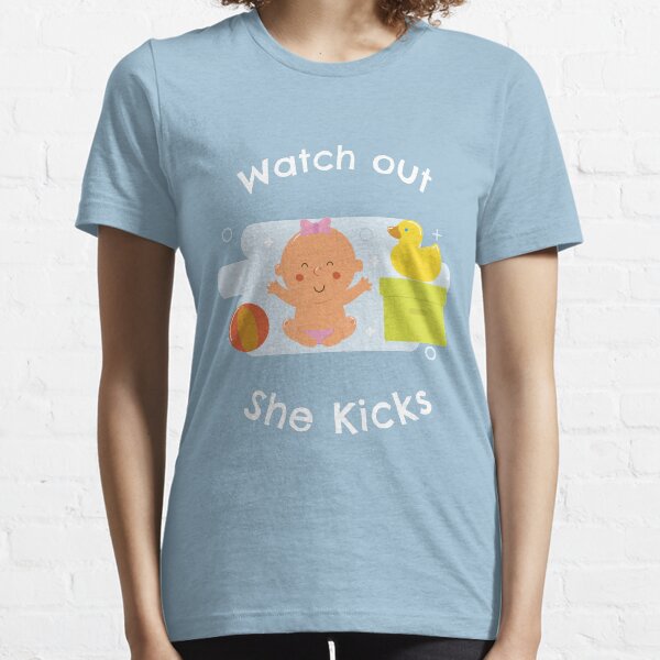 Pregnant She Kicks Essential T-Shirt