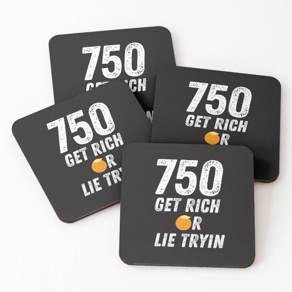 Item preview, 750 Get Rich or Lie Tryin Vintage designed and sold by cheekygeek.