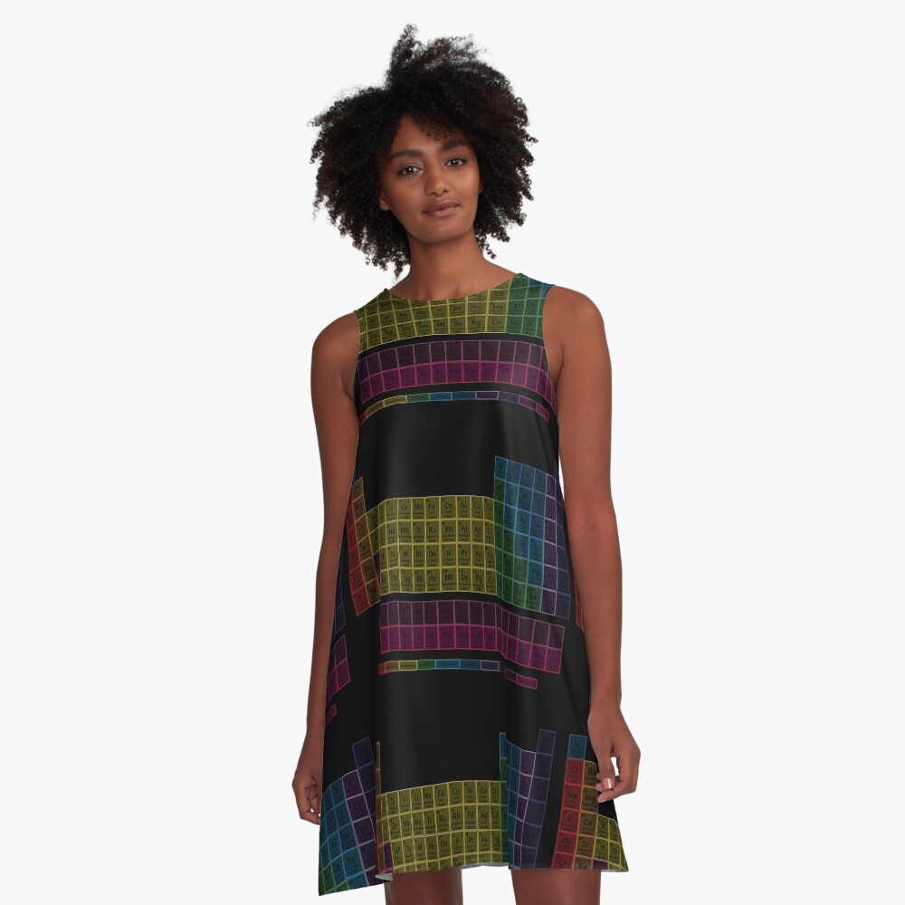 Muted Colors Periodic Table A-Line Dress
