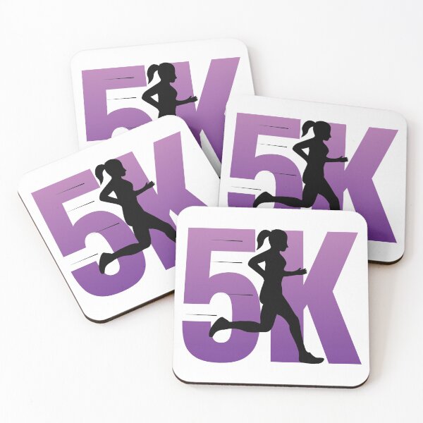 Item preview, 5K Runner, With Running Woman Silhouette designed and sold by 4AllTimes.