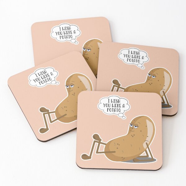 Item preview, I Wish You Were a Potato - Funny Potato, Carb Lover Gifts designed and sold by NoBonesLife.