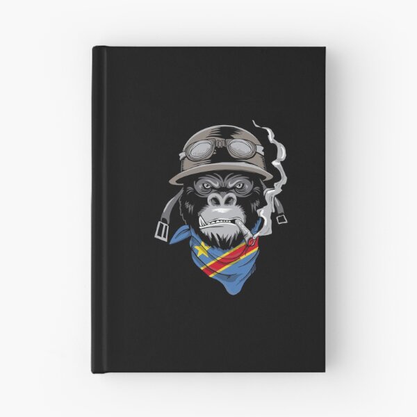 Item preview, Patriotic Congolese Motorist Biker Gorilla Democratic Republic of the Congo Flag Roots Nationalism designed and sold by VollLaser.