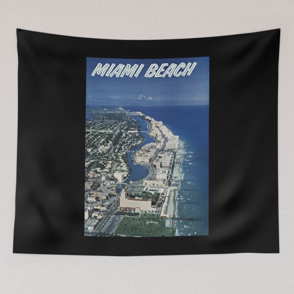 Item preview, Miami Beach retro poster designed and sold by CorasPosters.
