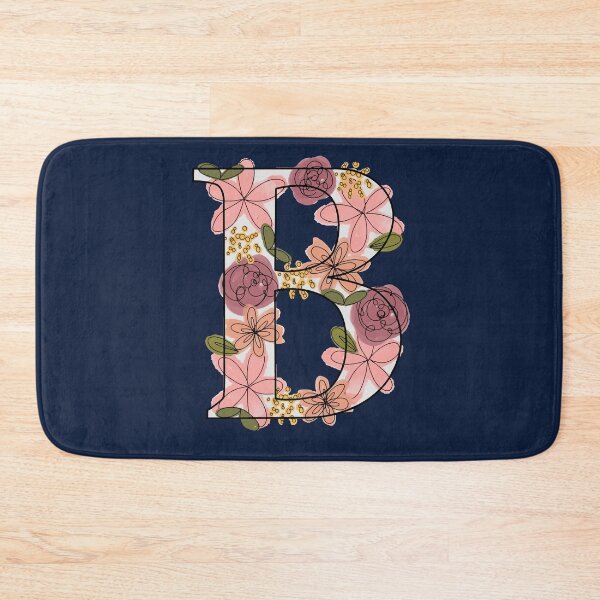 Item preview, The Letter B Floral Initial designed and sold by Gold Star Creative.