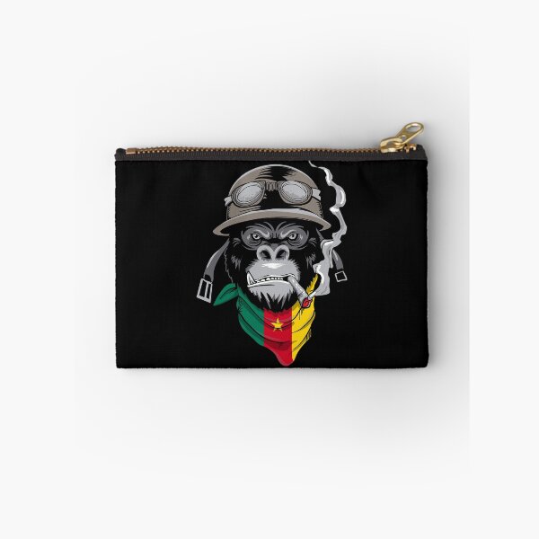 Item preview, Patriotic Cameroonian Motorist Biker Gorilla Flag Of Cameroon Roots Nationalism designed and sold by VollLaser.