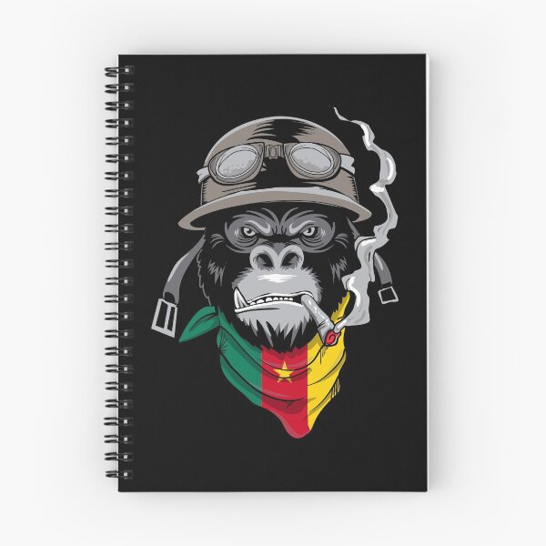 Item preview, Patriotic Cameroonian Motorist Biker Gorilla Flag Of Cameroon Roots Nationalism designed and sold by VollLaser.