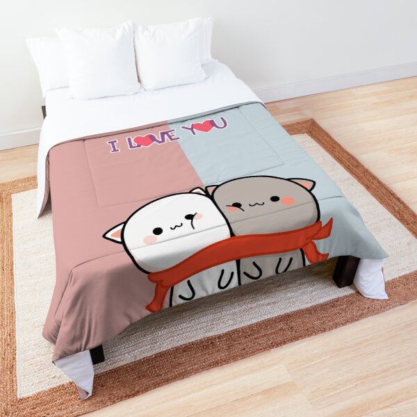 Milk And Mocha. Teddy bear day. I love you, Valentine day Comforter