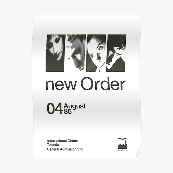 New Order Posters Redbubble