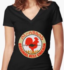 Al-Abbas: Original Best Chicken Fitted V-Neck T-Shirt