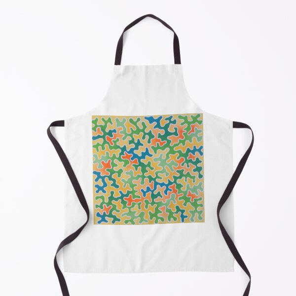 Item preview, Colorful abstract squiggle line design of yellow, orange, blue and green designed and sold by jengeecreations.