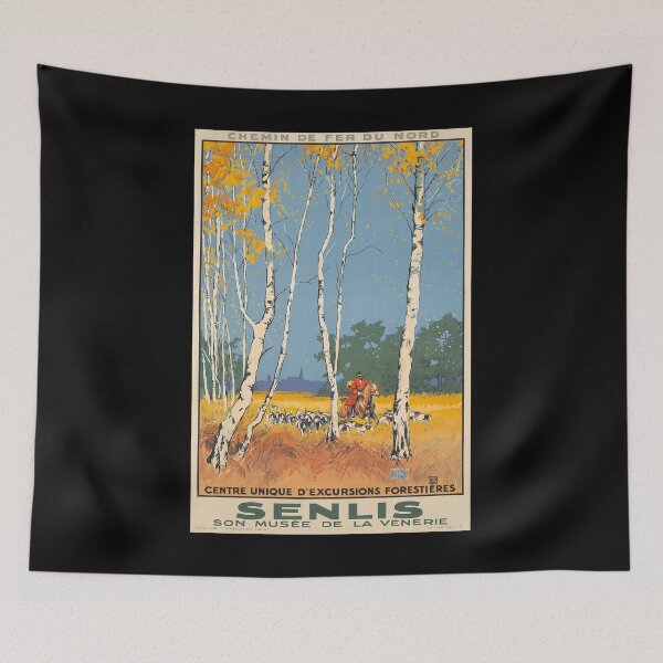 Item preview, Senlis retro poster designed and sold by CorasPosters.