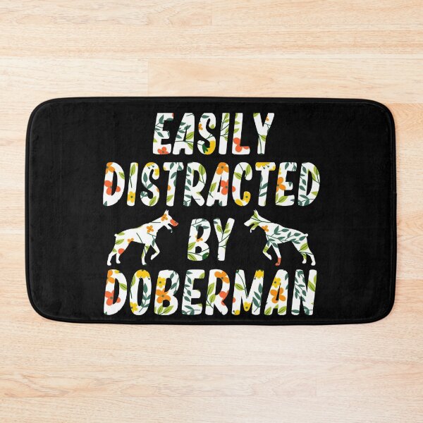 Item preview, easily distracted by doberman dog lover designed and sold by alaechamlal.