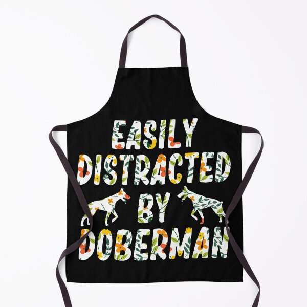 Item preview, easily distracted by doberman dog lover designed and sold by alaechamlal.
