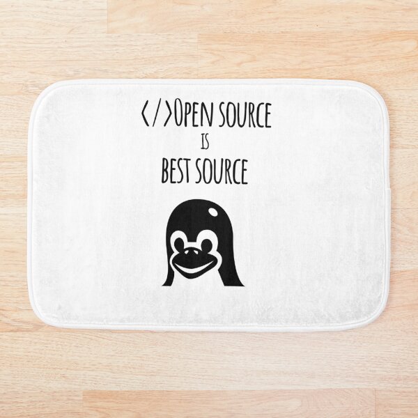 Aperçu de l'œuvre L'Open Source est la meilleure source de pingouin créée et vendue par Achidesign.