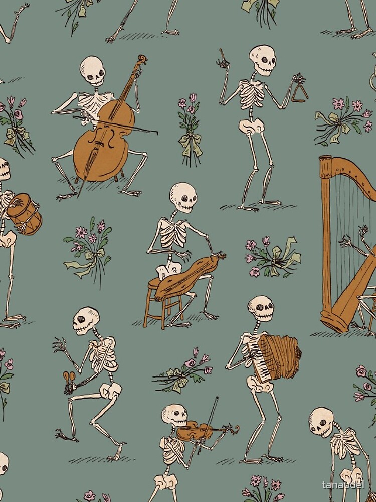 Thumbnail 5 of 5, iPhone Case, Skeleton orchestra designed and sold by tanaudel.