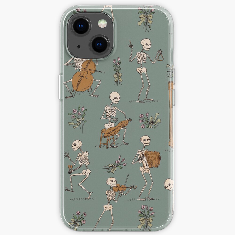 Skeleton orchestra iPhone Case